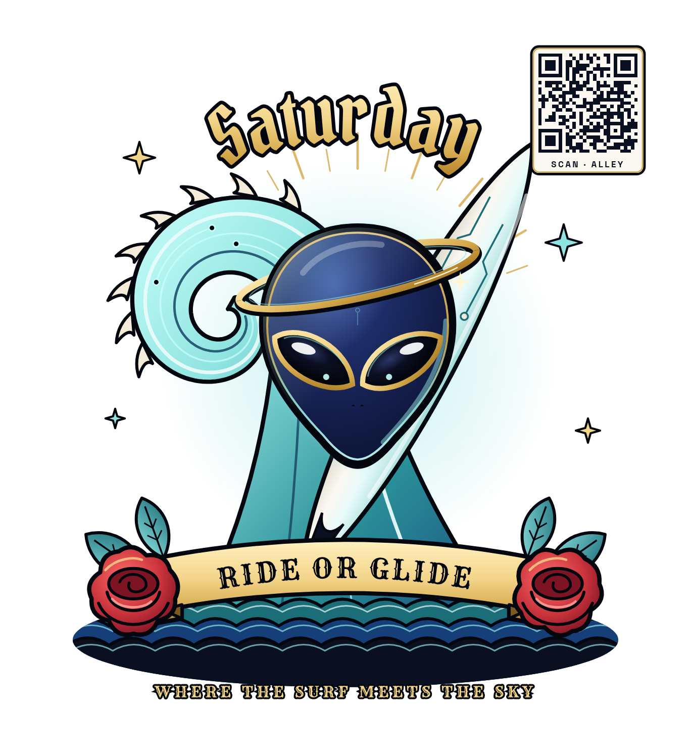 Saturday Flash sticker