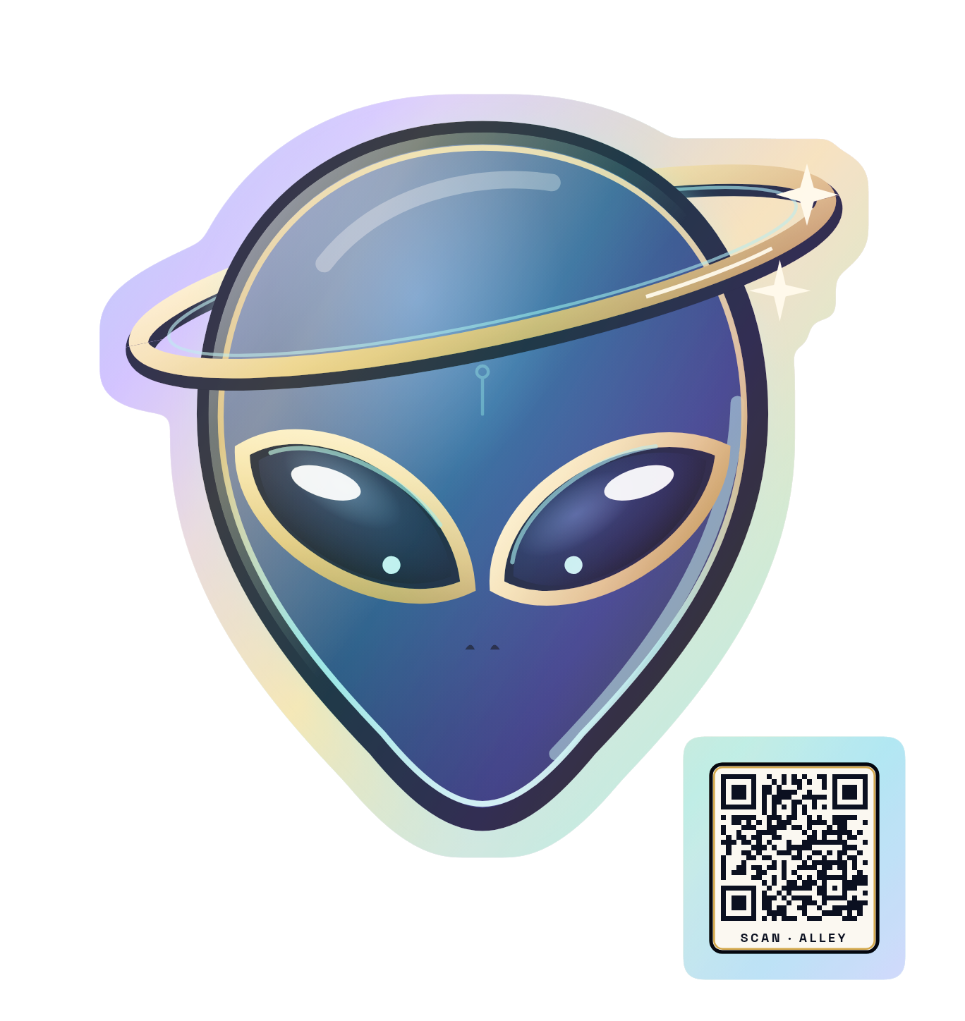 Alley sticker (holographic)