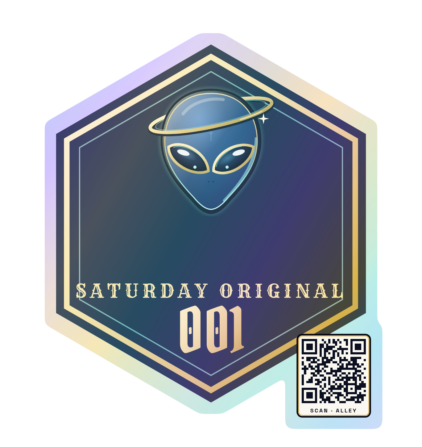 Original 001 sticker (holographic)